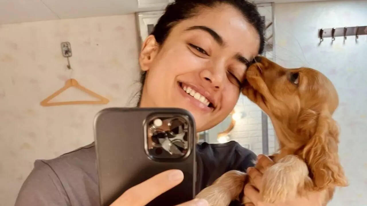 Rashmika Mandanna’s funny post with her dog Aura, see pictures