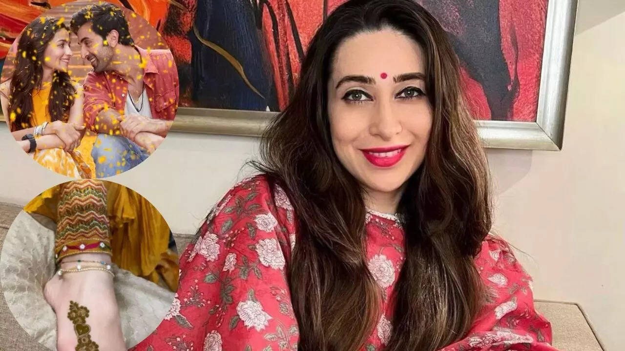 Karisma Kapoor flaunts her mehendi