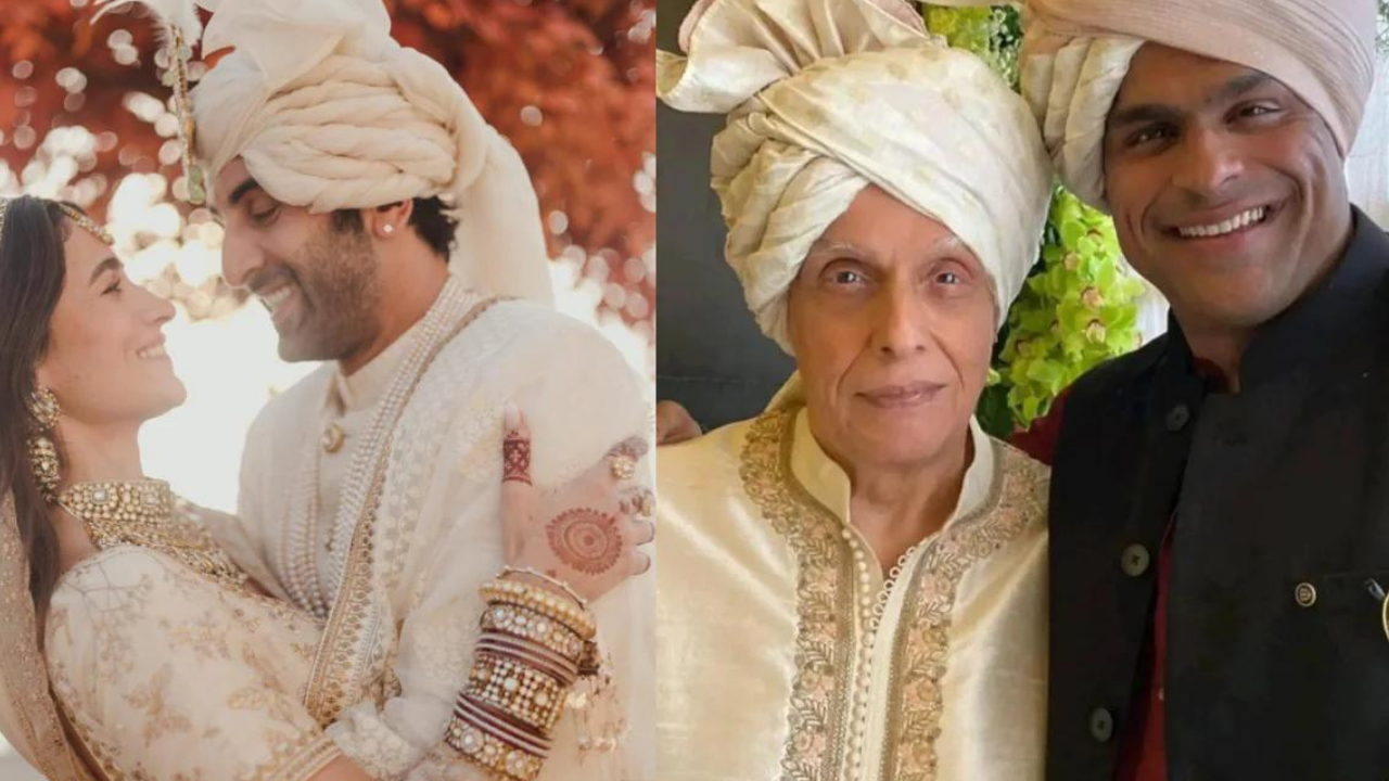 Rahul Bhatt pressed tired Mahesh Bhatt's feet at Alia and Ranbir's wedding