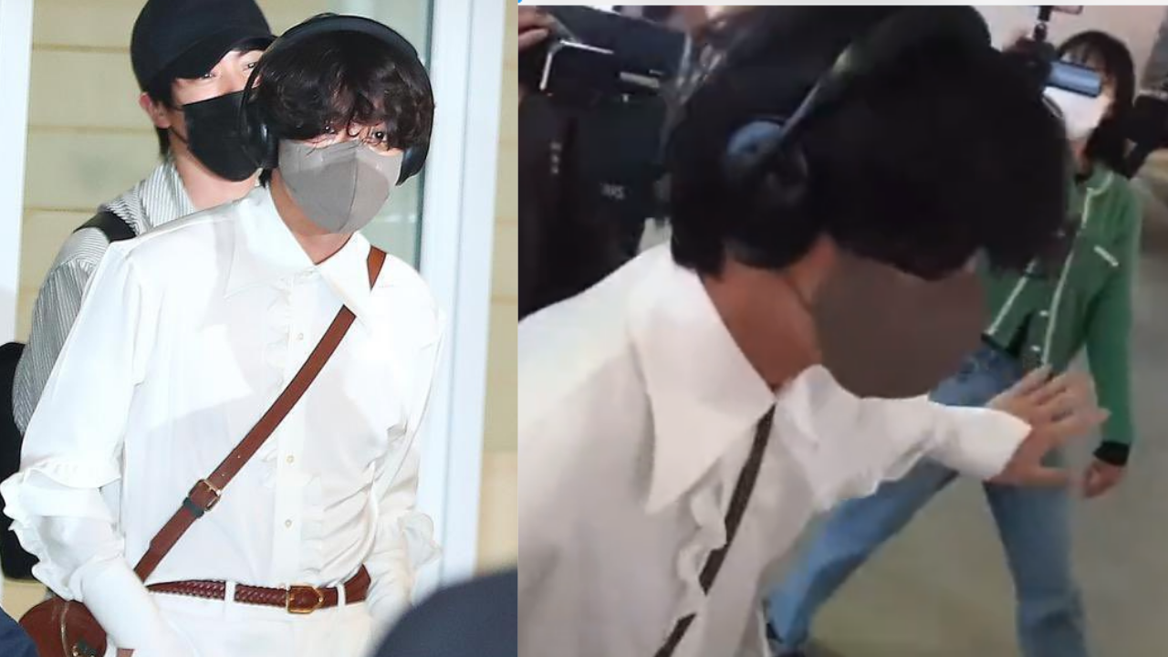 BTS' V's gentlemanly behaviour at the airport