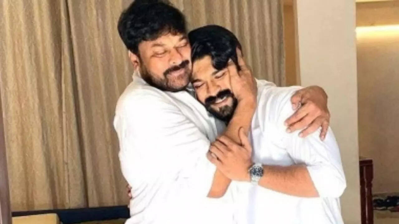 Chiranjeevi and Ram Charan