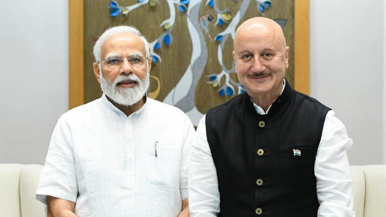 Anupam Kher with PM Modi