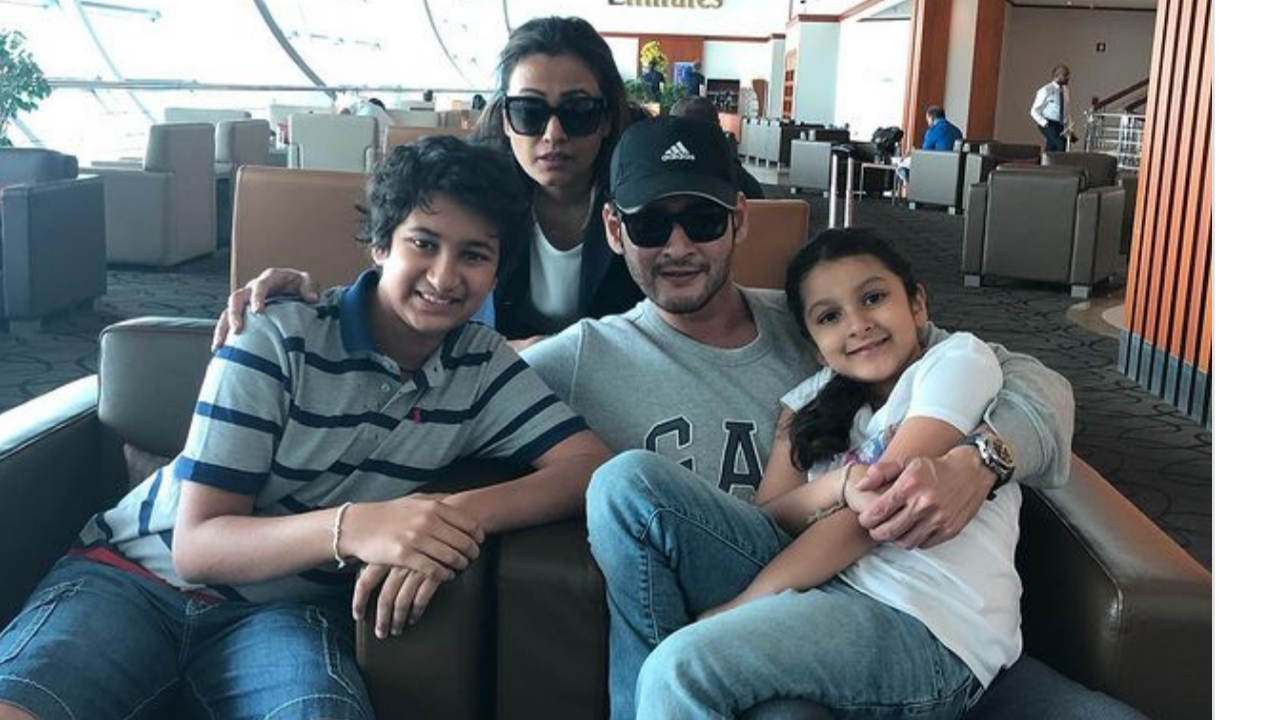 Mahesh Babu with family