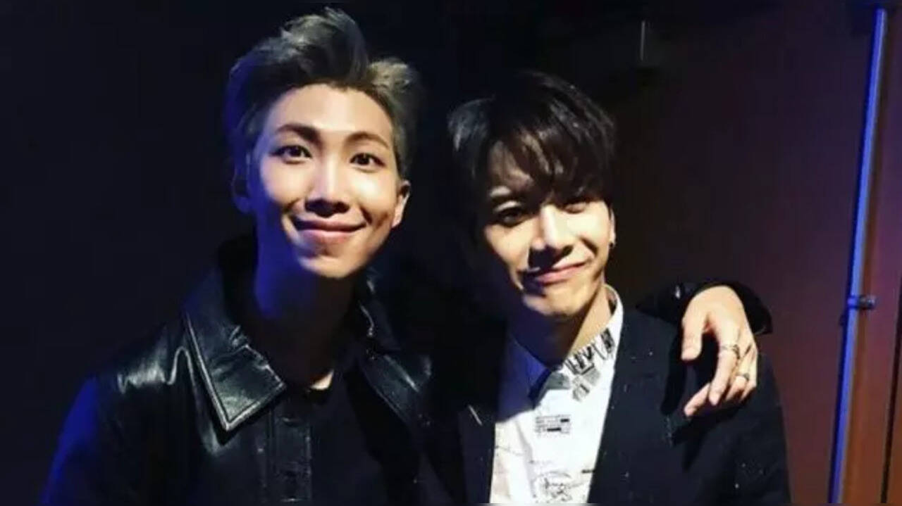 BTS' RM and Jackson Wang