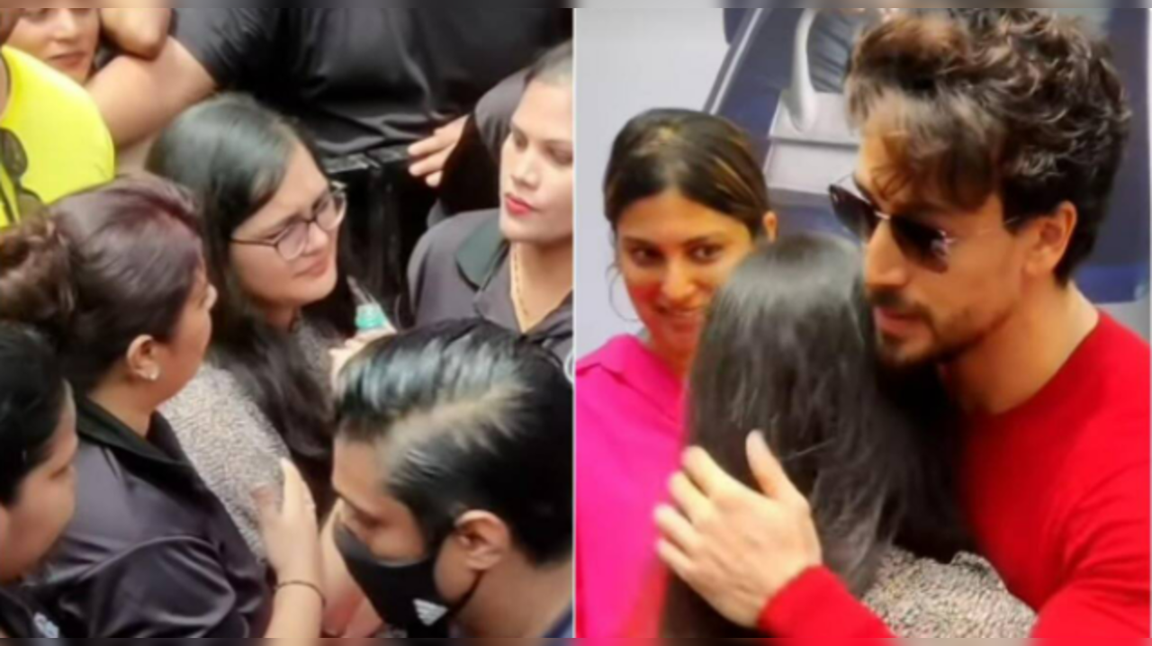 Tiger Shroff hugs female fan