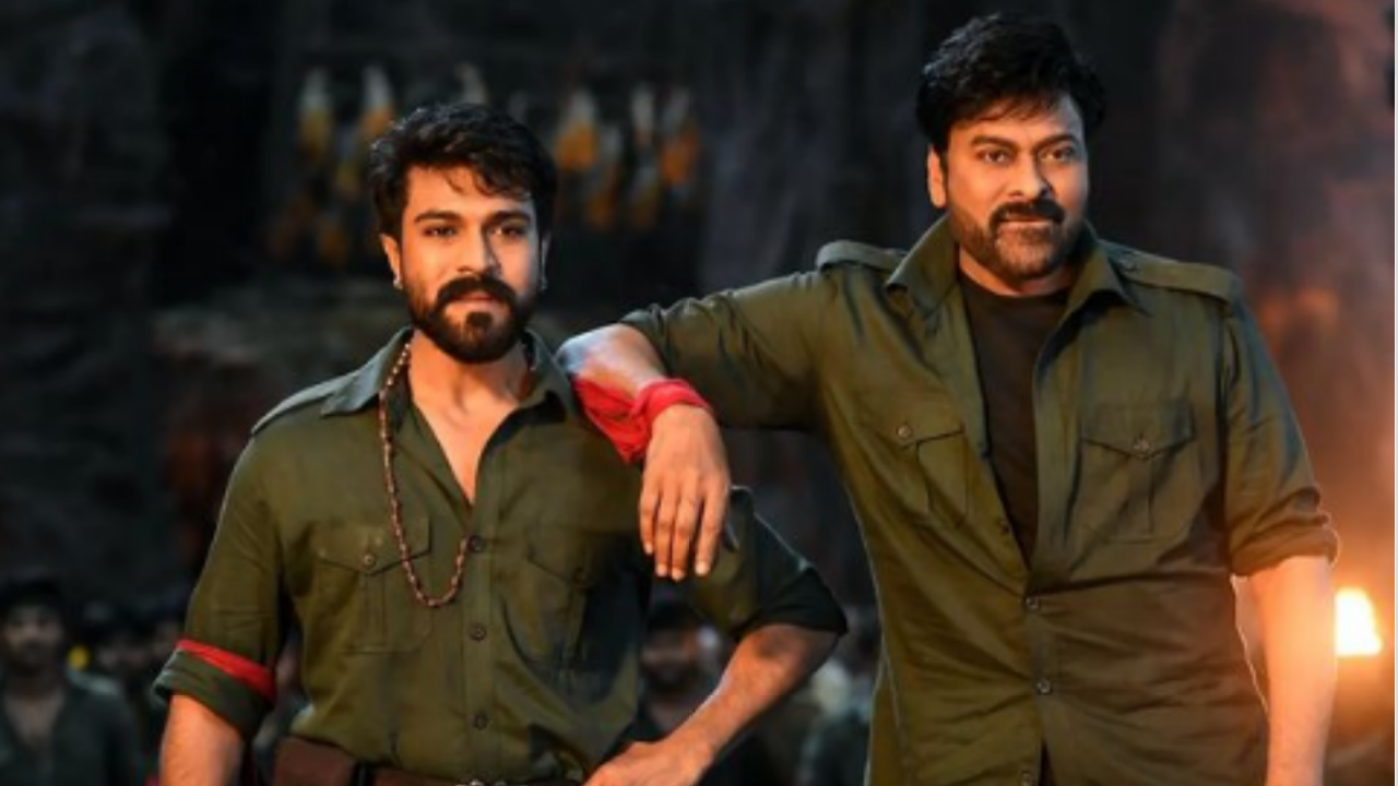 Ram Charan and Chiranjeevi