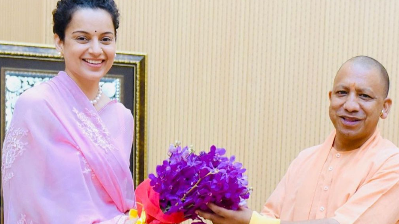 Kangana Ranaut with UP CM Yogi Adityanath