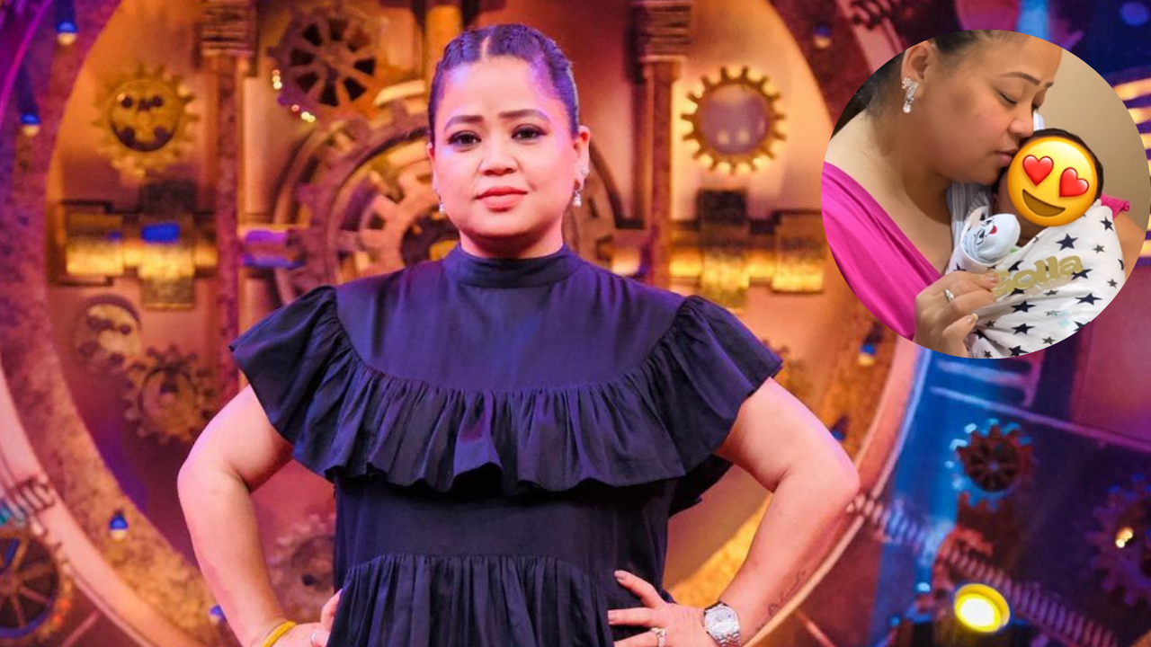 Bharti Singh cradles baby boy in her arms