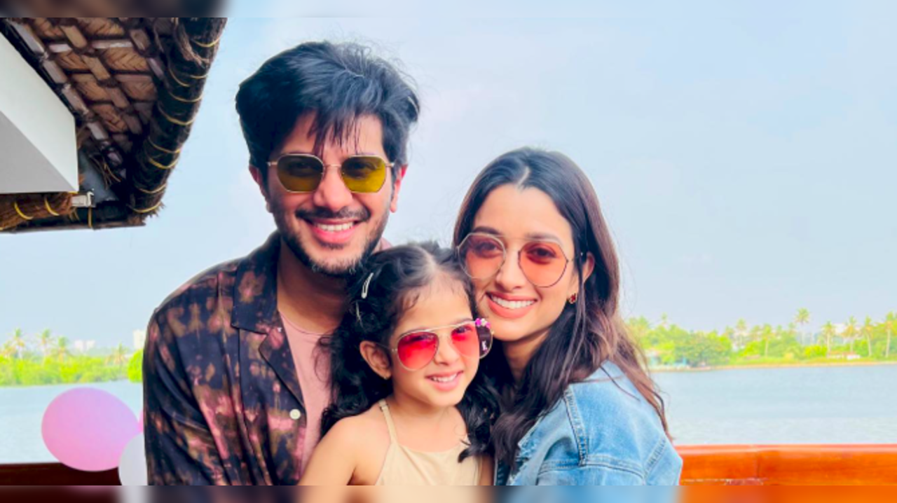 Dulquer Salmaan and family