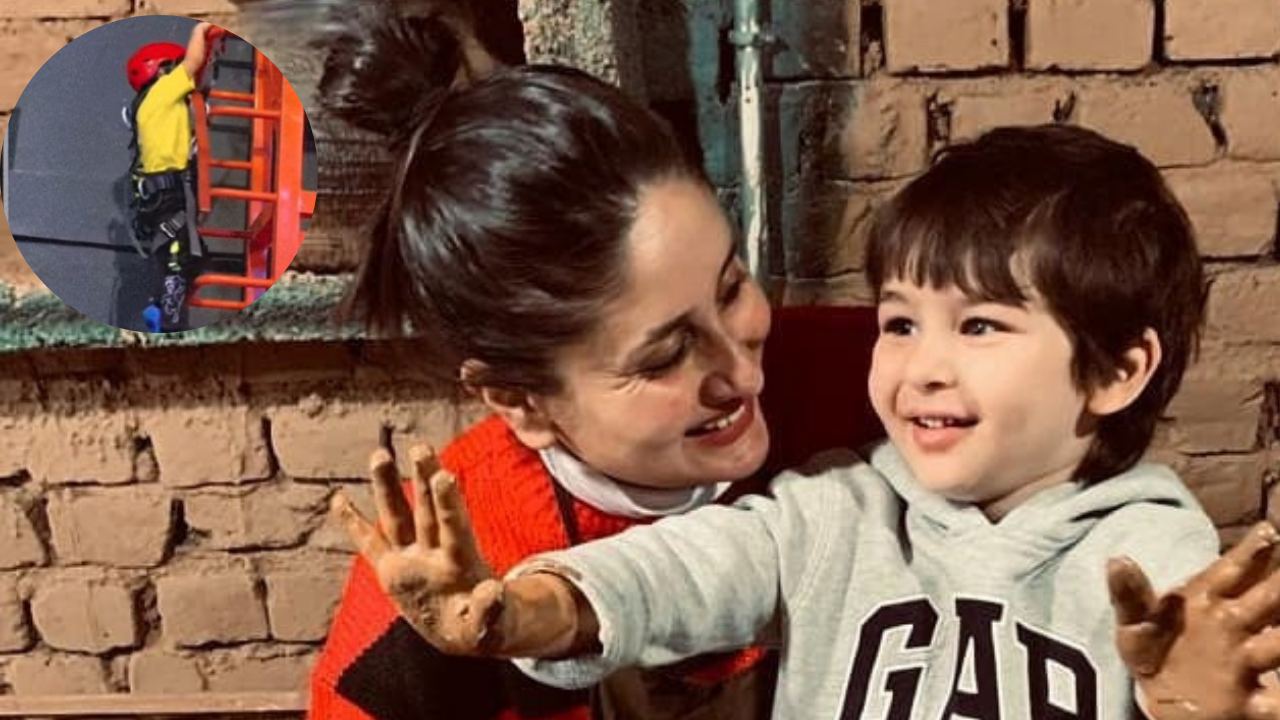 Kareena Kapoor is a proud mom as she reacts to son Taimur Ali Khan's wall climbing video - WATCH