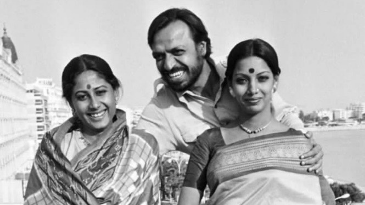 Shabana Azmi, Smita Patil and Shyam Benegal at Cannes 1976