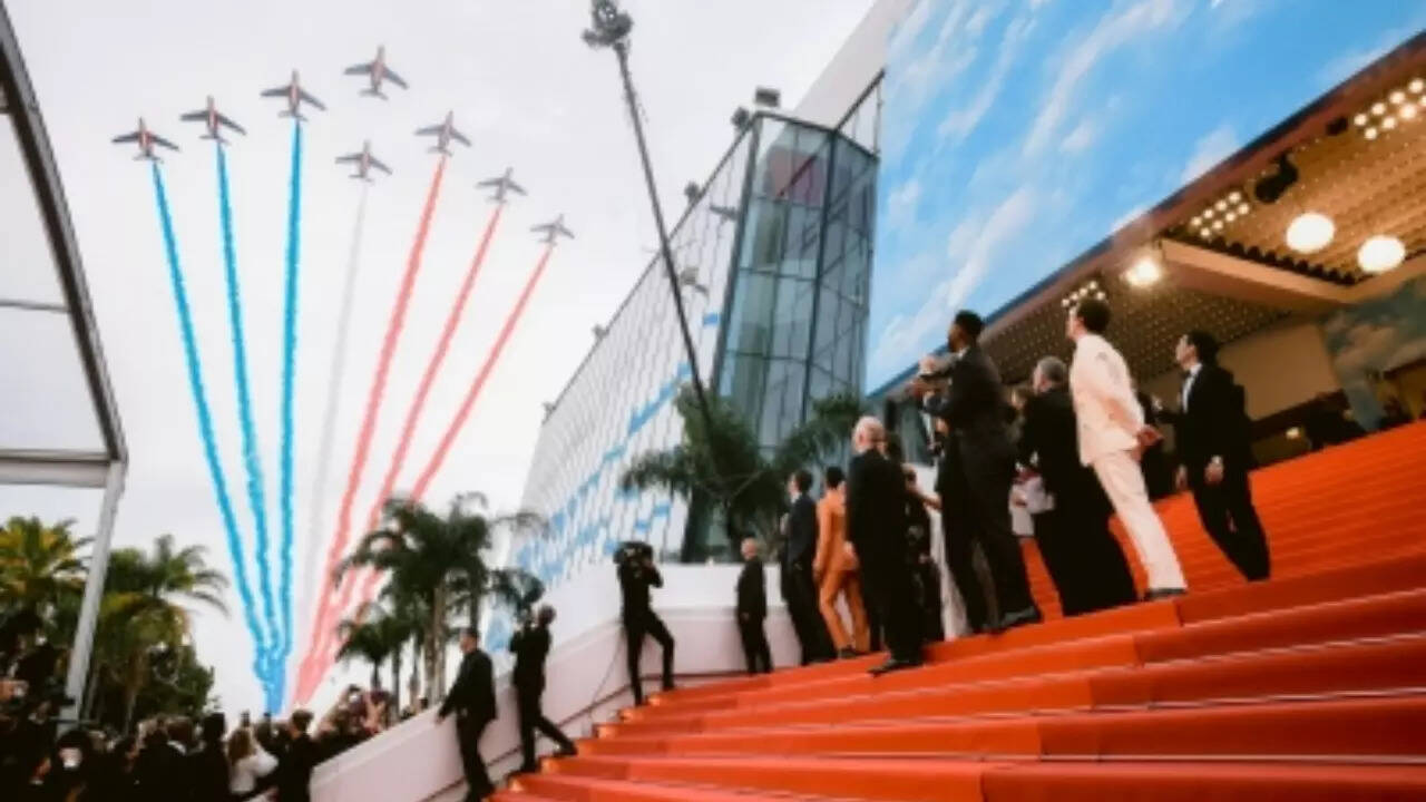 Top Gun: Maverick premiere at 75th Cannes Film Festival topped up by an aerial show of eight fighter jets