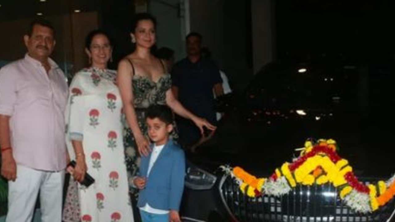 Kangana Ranaut with her new car