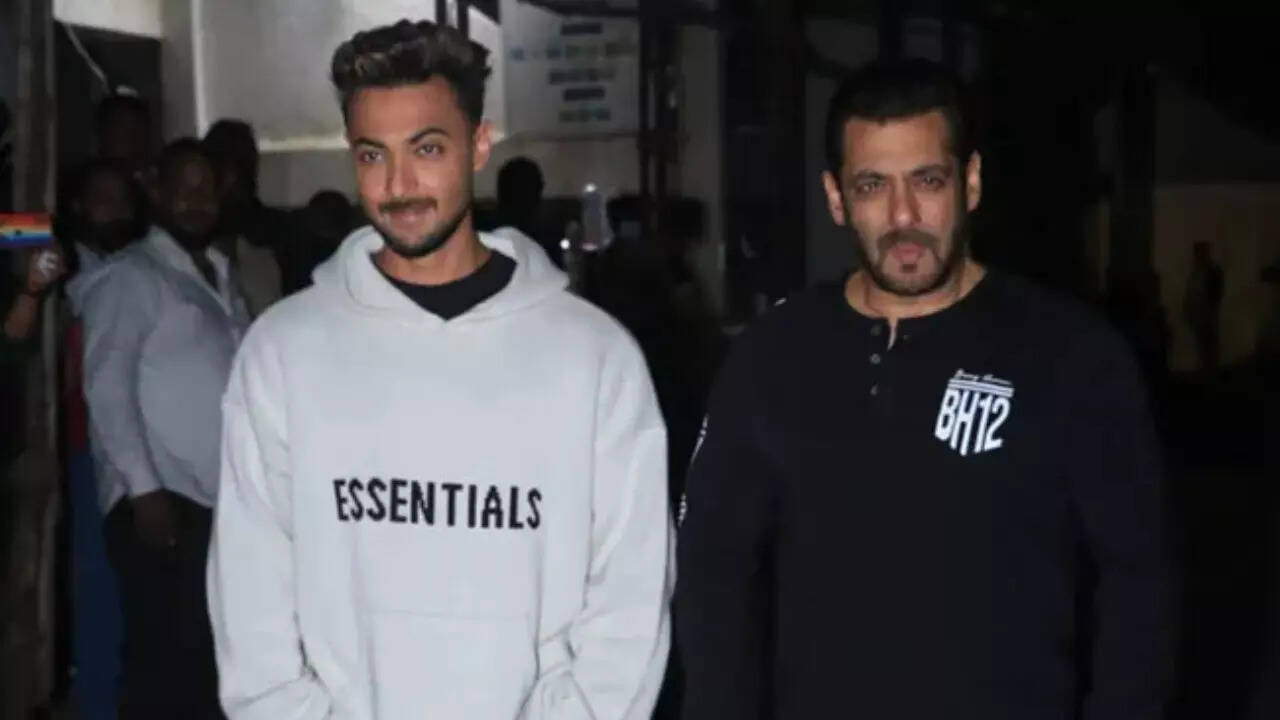 Aayush Sharma and Salman Khan