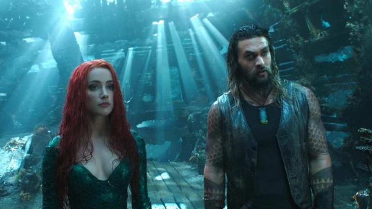 Amber Heard and Jason Momoa in Aquaman