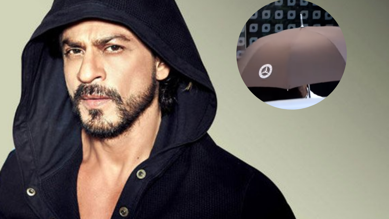 Shah Rukh Khan hides his face with an umbrella to dodge paparazzi at the airport; viral video leaves fans upset