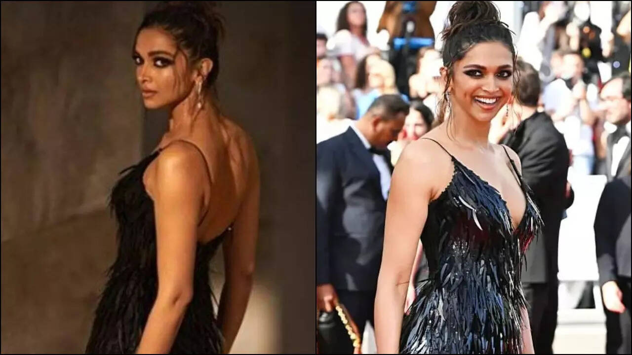 Deepika Padukone stuns in black dress at Cannes 2022 red carpet