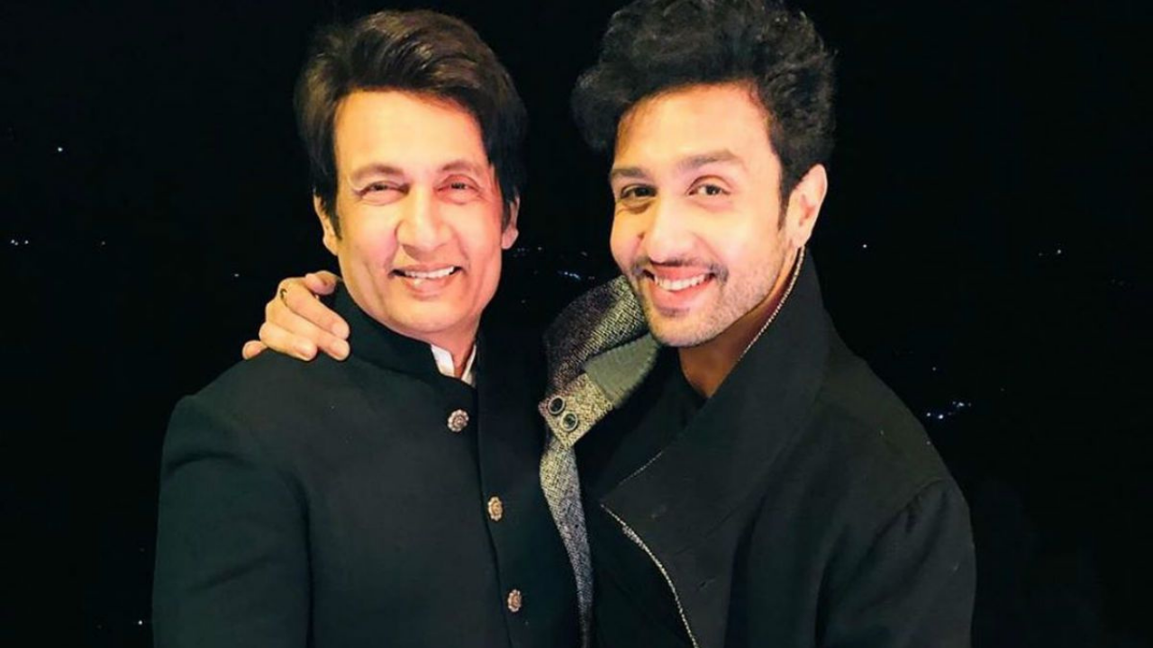 Adhyayan Suman with Shekhar Suman