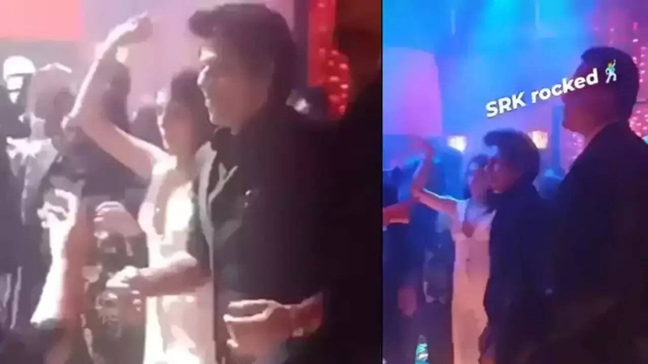 SRK dances his heart out at Karan Johar's 50th birthday party