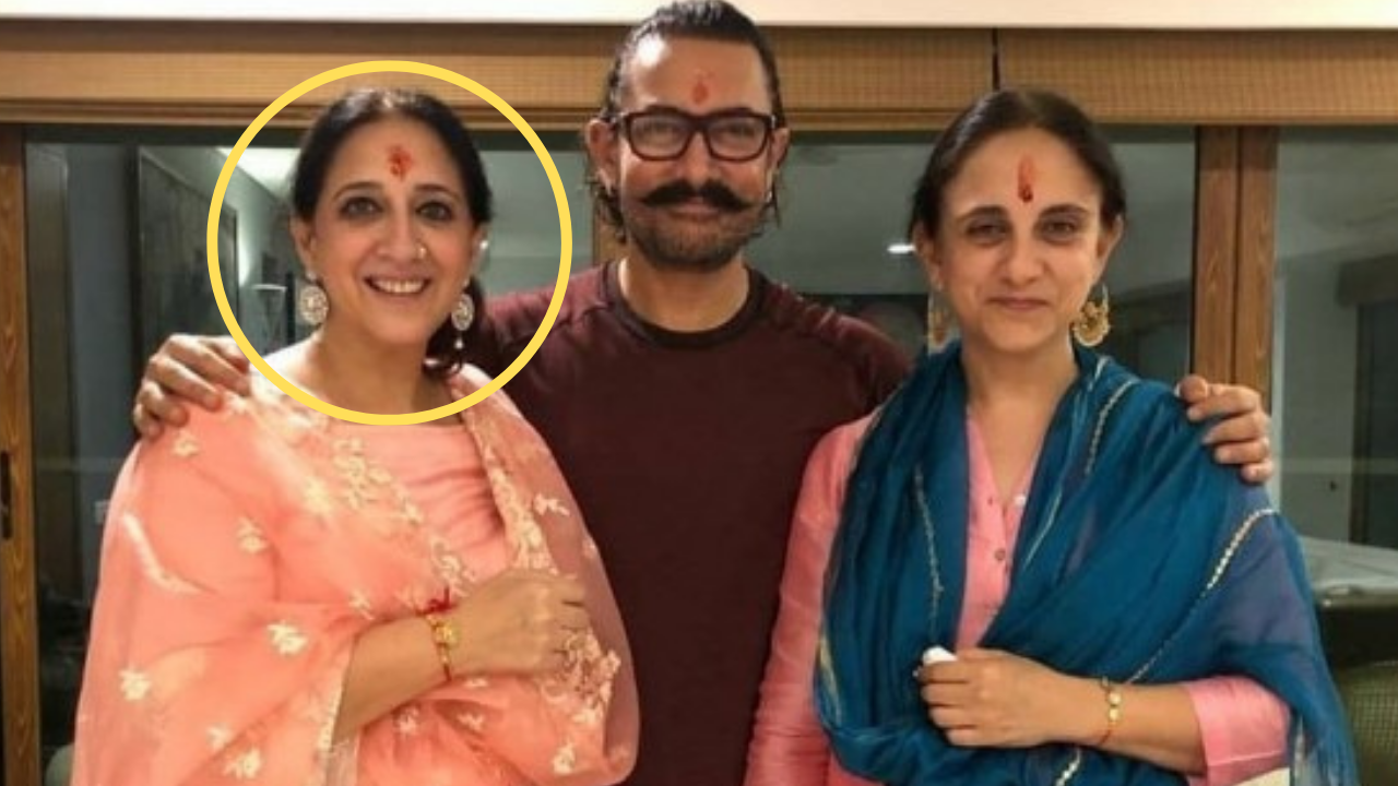 Aamir Khan with sisters