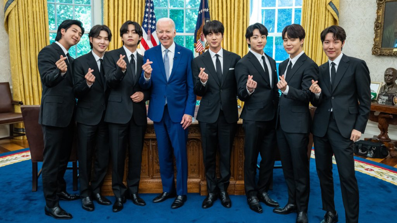 BTS with President Biden