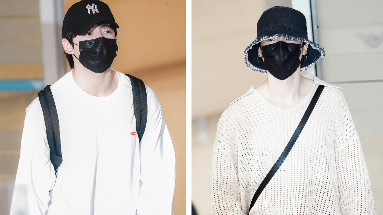 BTS' Jungkook and Jimin repeat their airport OOTD