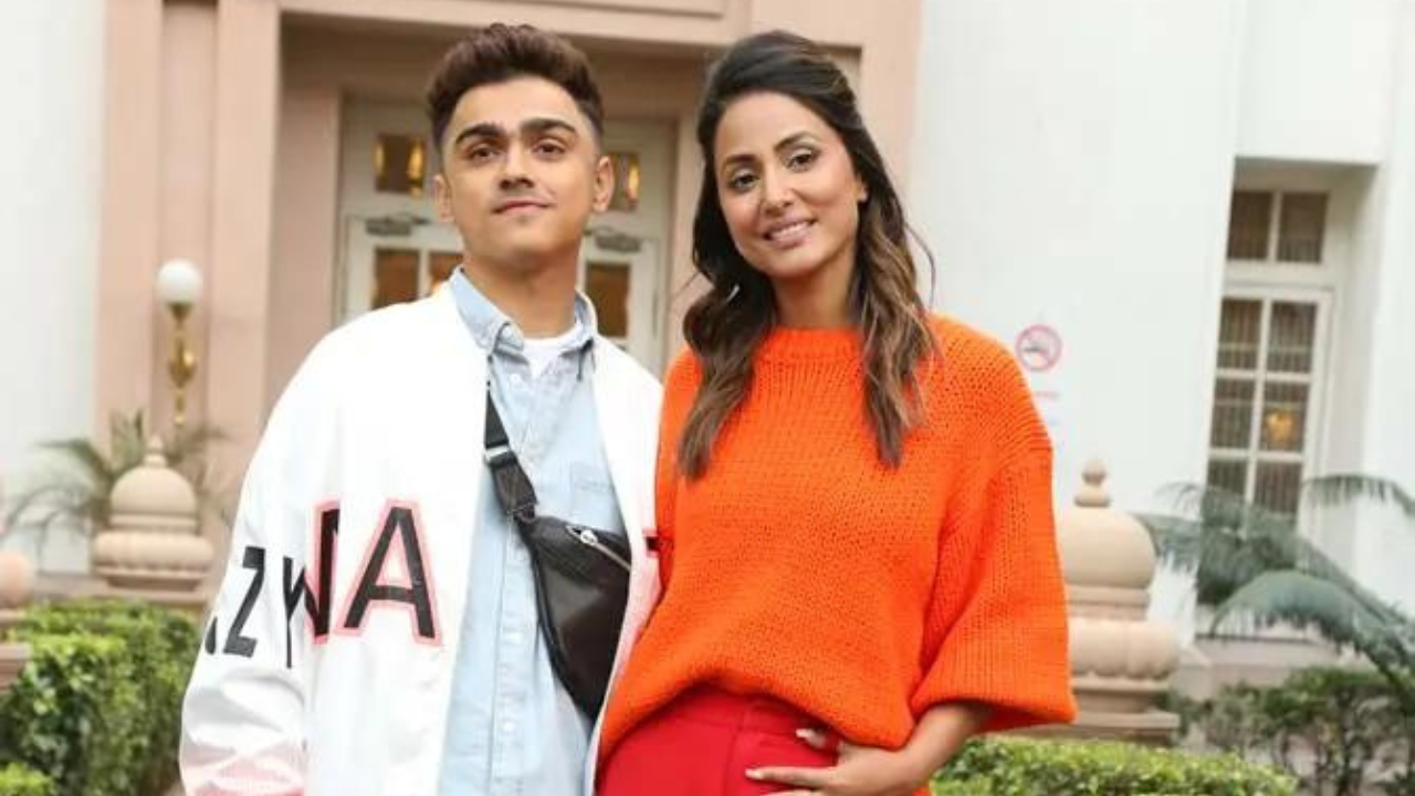 Rohan Shah with Hina Khan