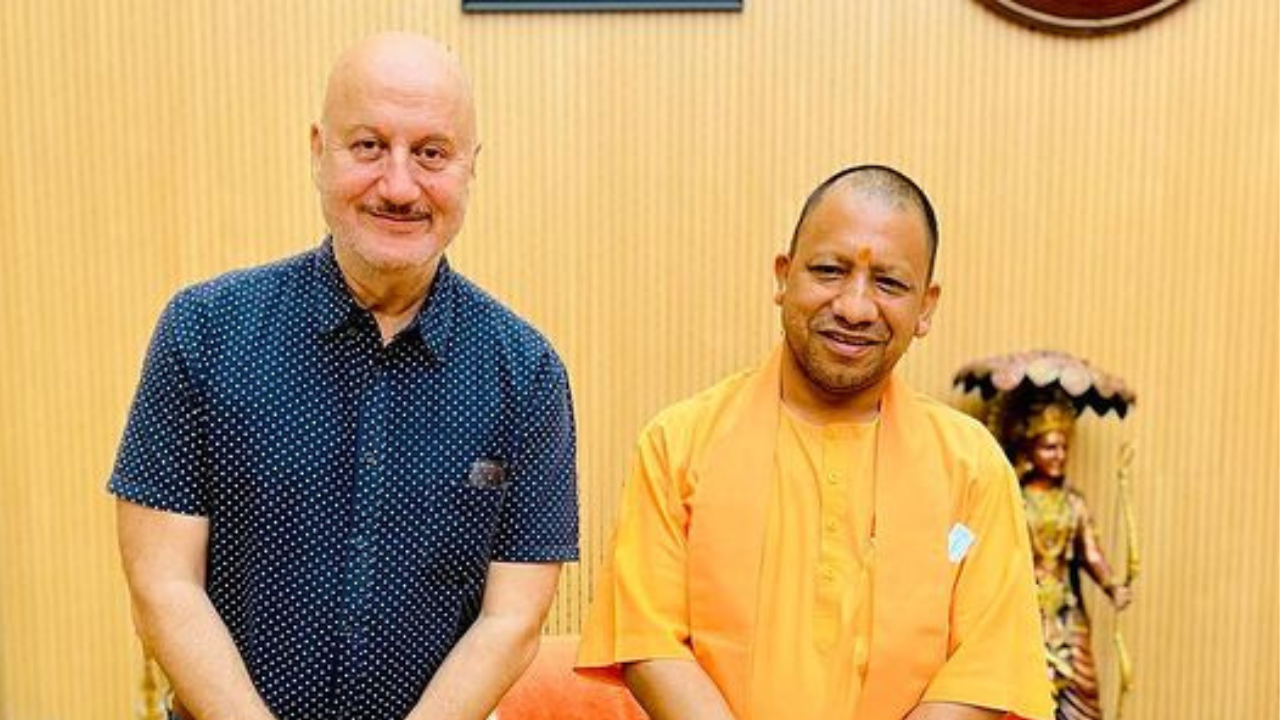 Anupam Kher meets UP CM Yogi Adityanath