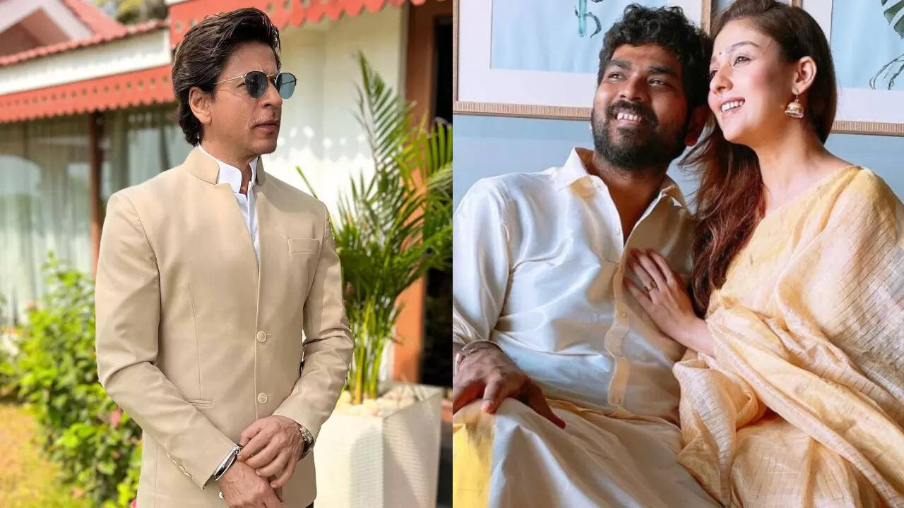 Nayanthara-Vignesh Shivan wedding: Shah Rukh Khan looks dapper in ethnic wear as he arrives for Jawan co-star's special day