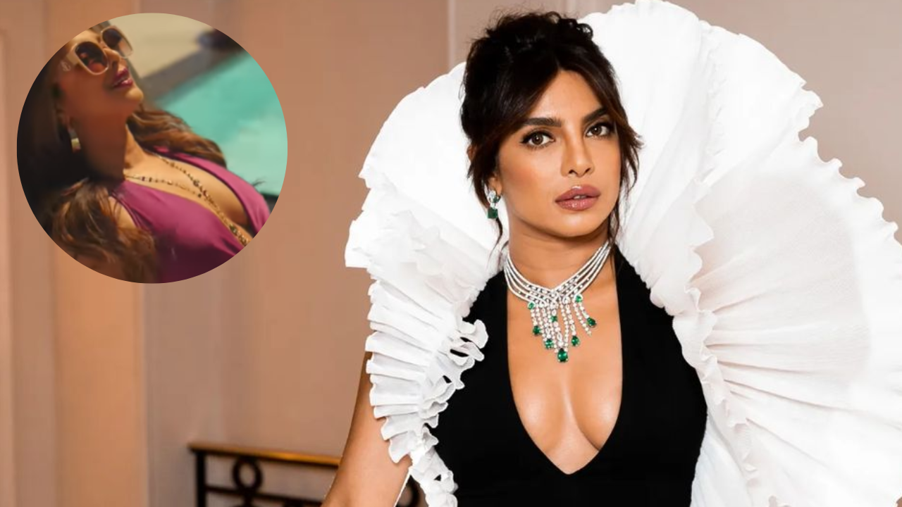 Priyanka Chopra looks drop dead gorgeous as she basks in the sun wearing plunge neck monokini - WATCH