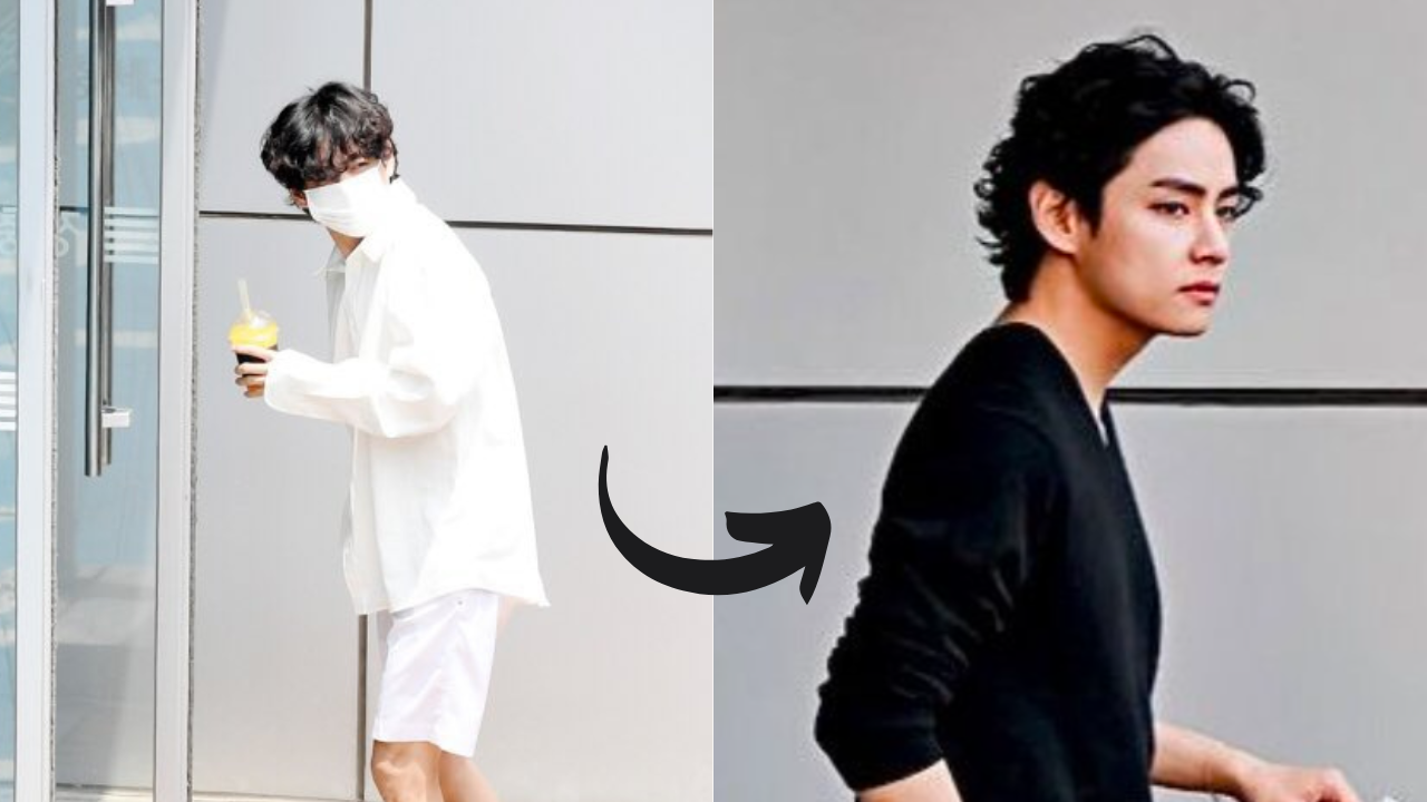 BTS' V changes out of all-white attire