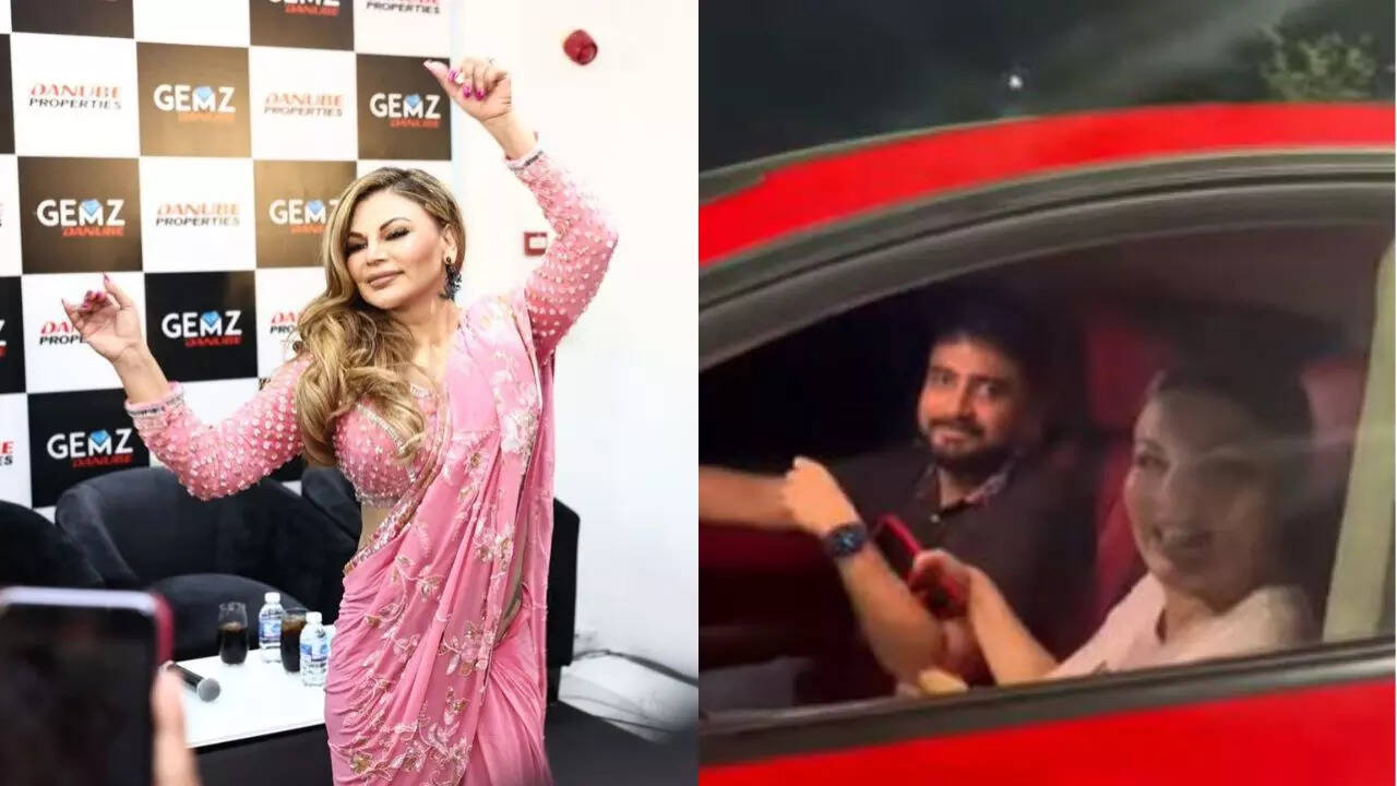 Rakhi Sawant takes over Mumbai roads in her new car