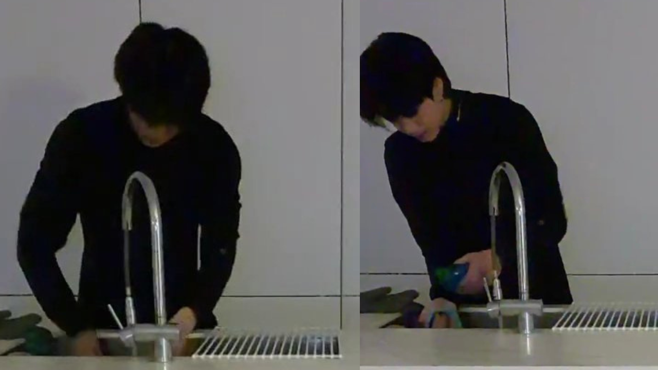 BTS' Jungkook washes dishes during LIVE