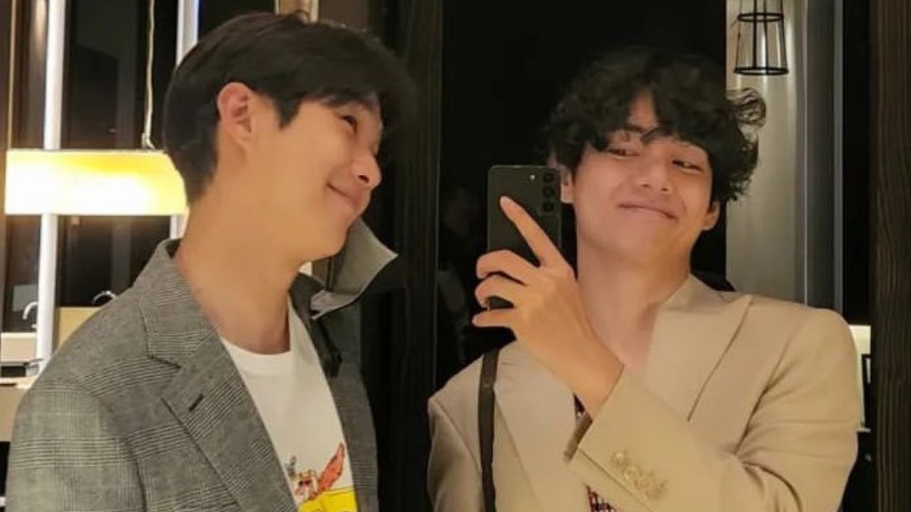 BTS' V with Woo-shik