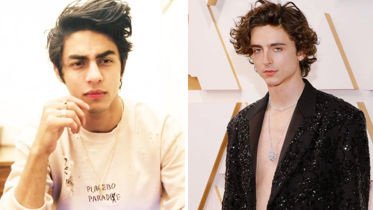 Aryan Khan and Timothee Chalamet