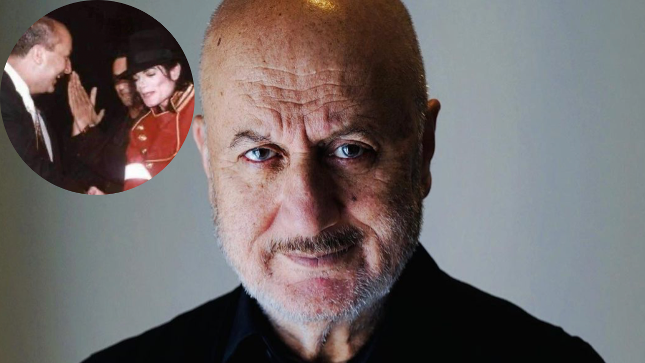 Anupam Kher with Michael Jackson