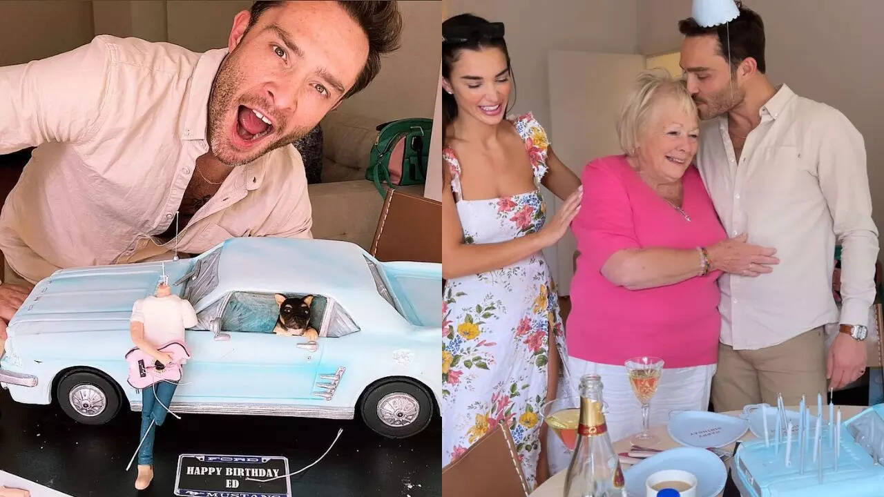 Ed Westwick celebrates birthday with Amy Jackson