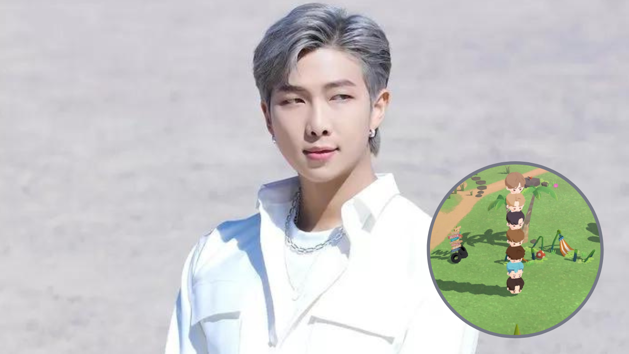 BTS' RM builds a Bangtan tower