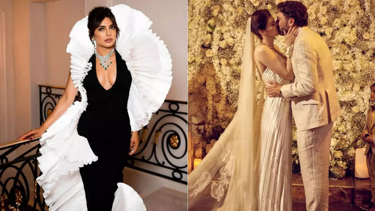 Priyanka Chopra extends congratulations to co-star Alexandra Daddario on  her fairytale wedding with Andrew Form | Zoom TV, image size:1280x720