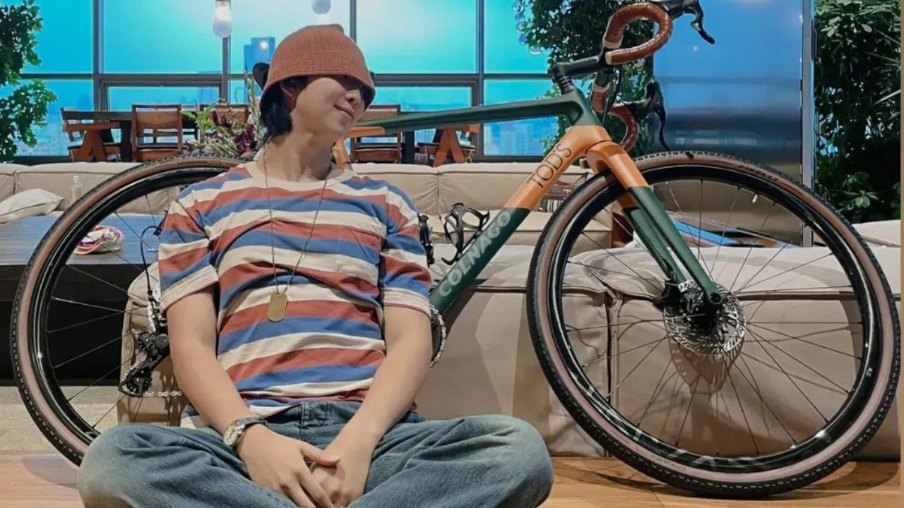 RM posing with his limited-edition Bike