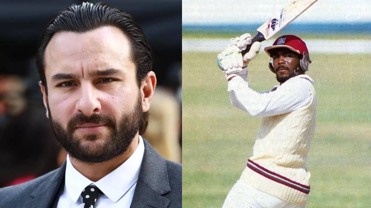 Saif Ali Khan meets Gordon Greenidge