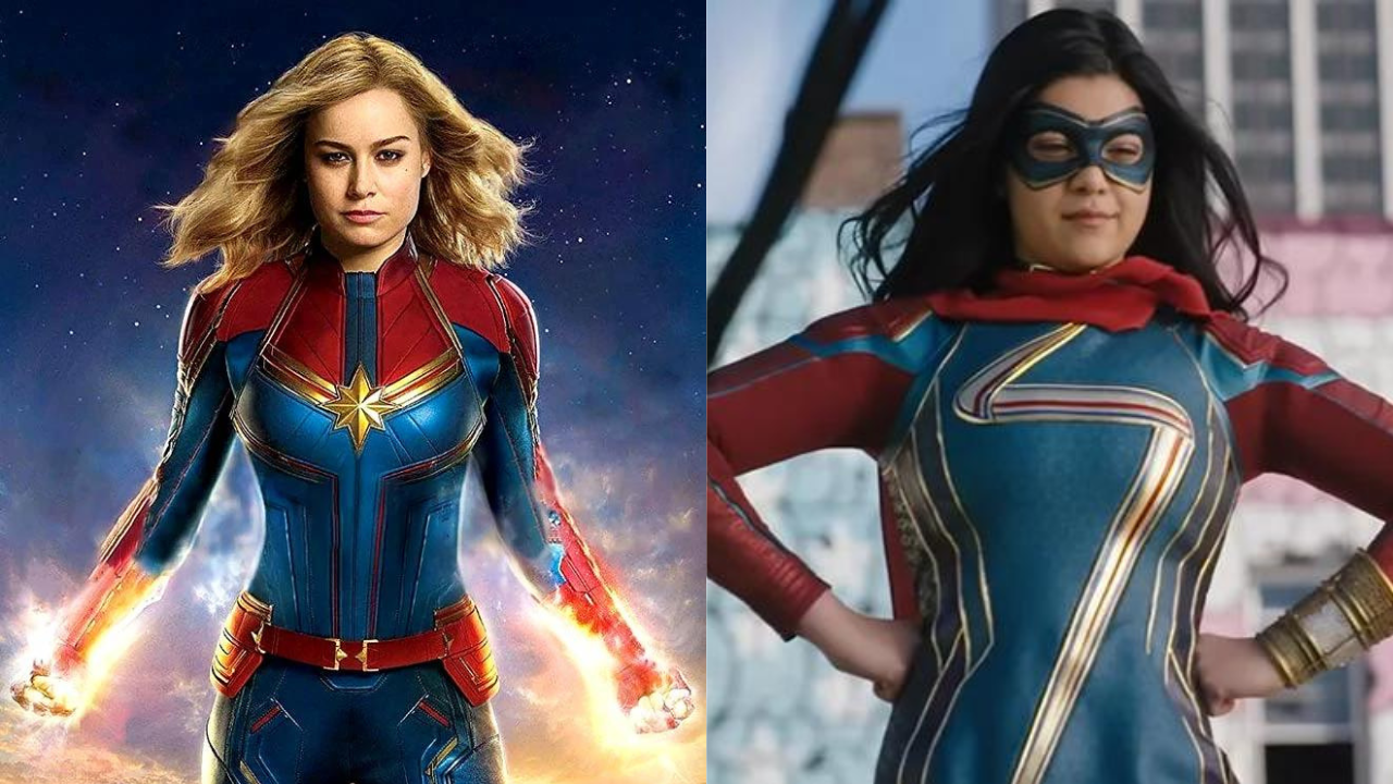 Captain Marvel and Ms Marvel