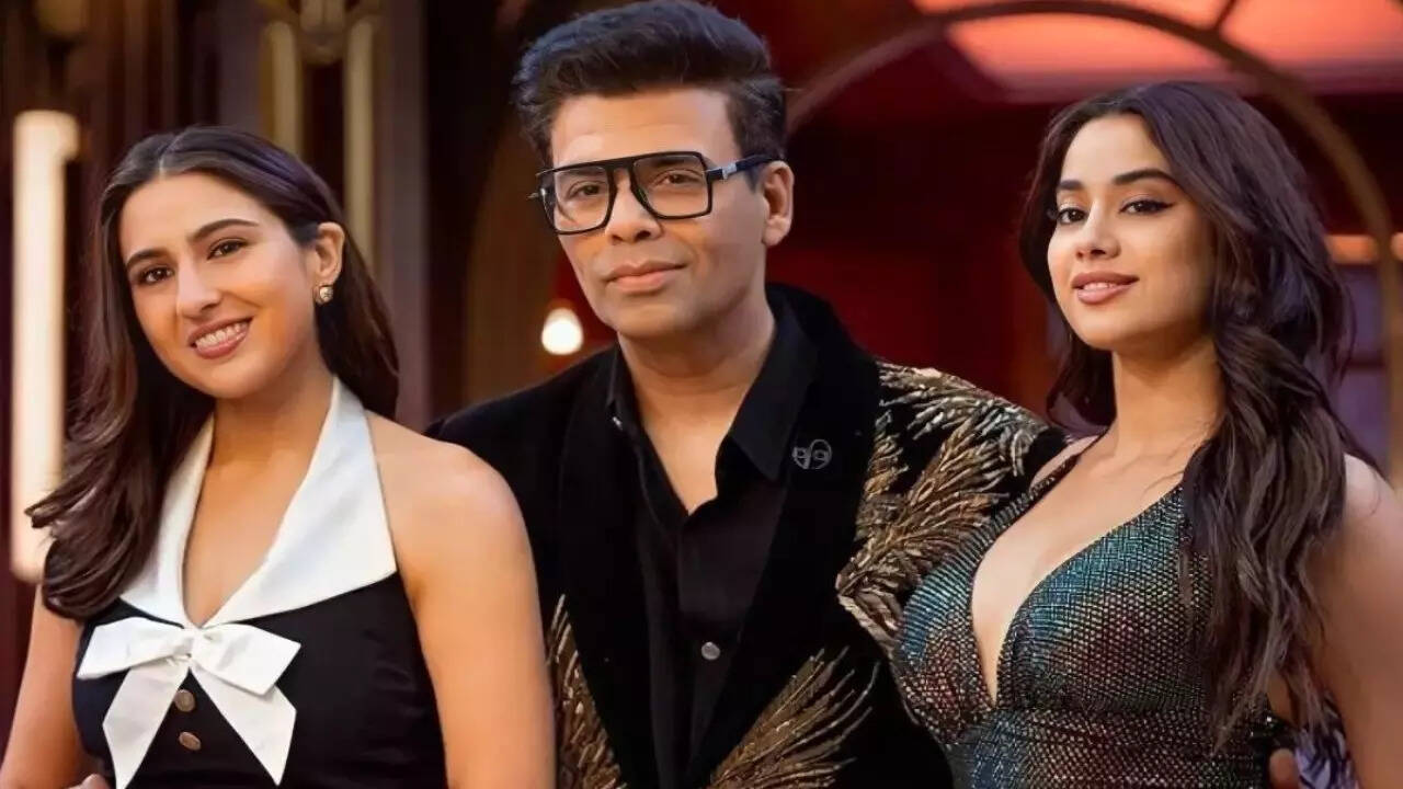 Netizens call out Karan Johar for being 'rude' to Sara Ali Khan during her, Janhvi Kapoor's Koffee With Karan episode