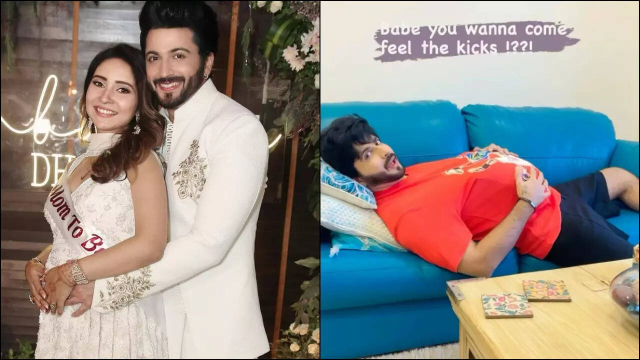 Dheeraj Dhoopar imitates pregnant wife