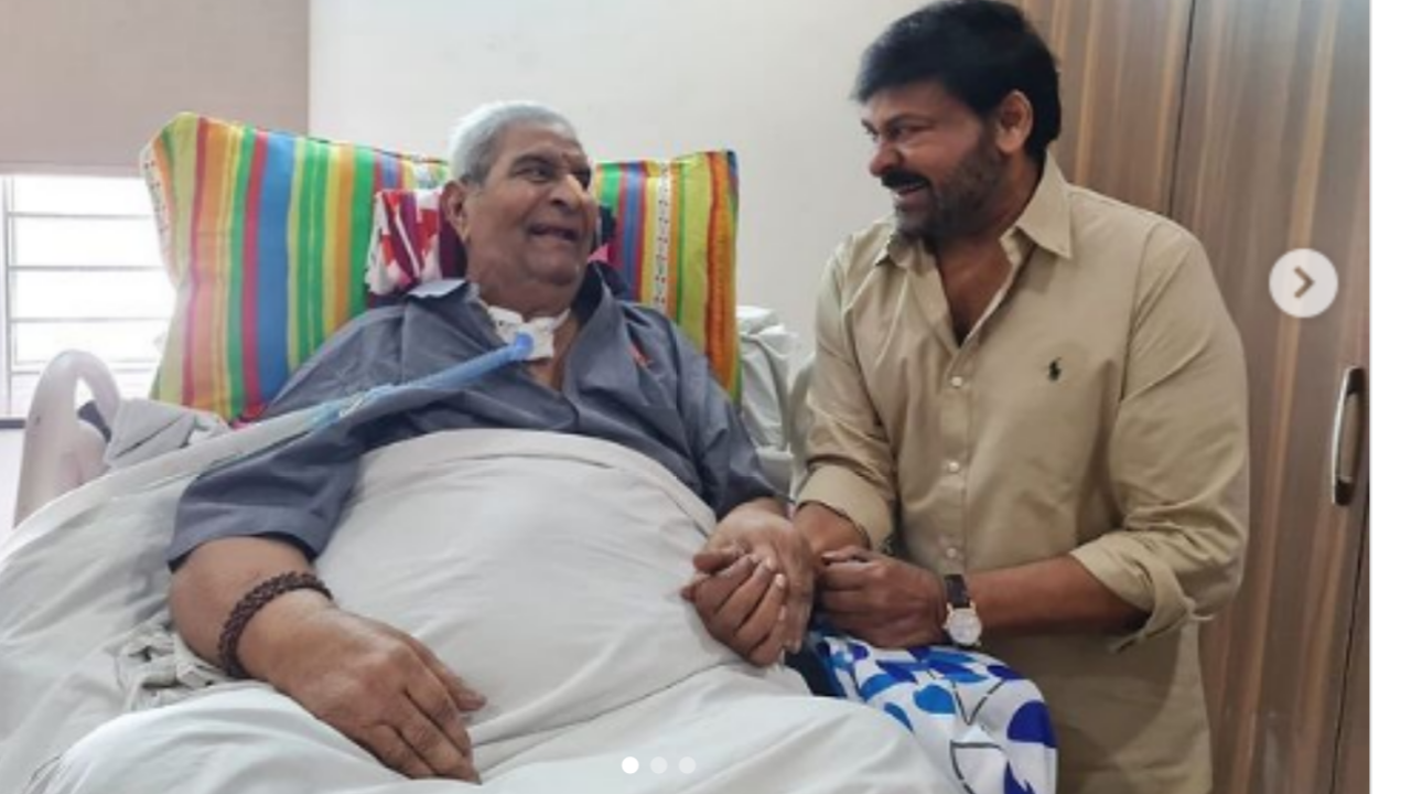 Megastar Chiranjeevi celebrates Tollywood senior actor Kaikala Satyanarayana’s 87th birthday