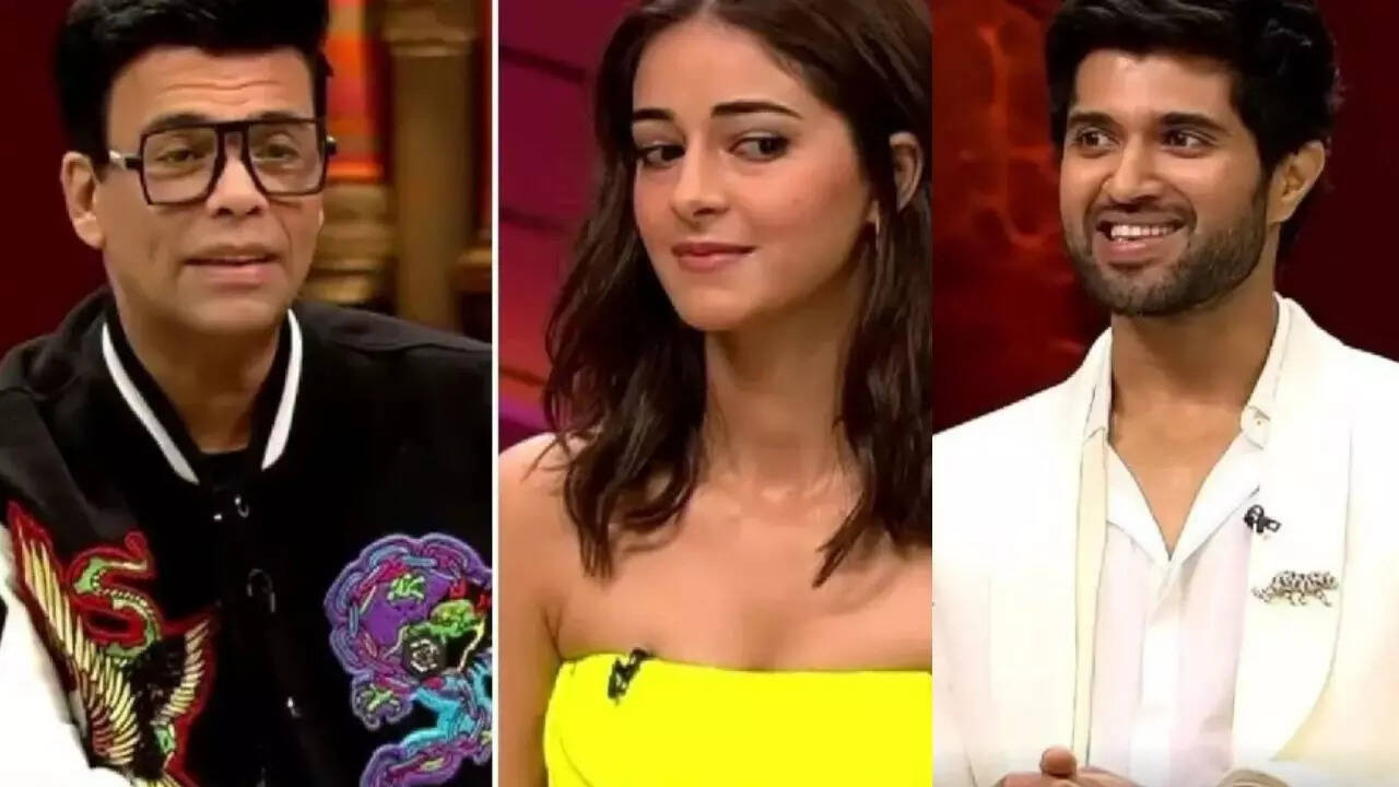 Karan Johar, Ananya Panday, Vijay Deverakonda