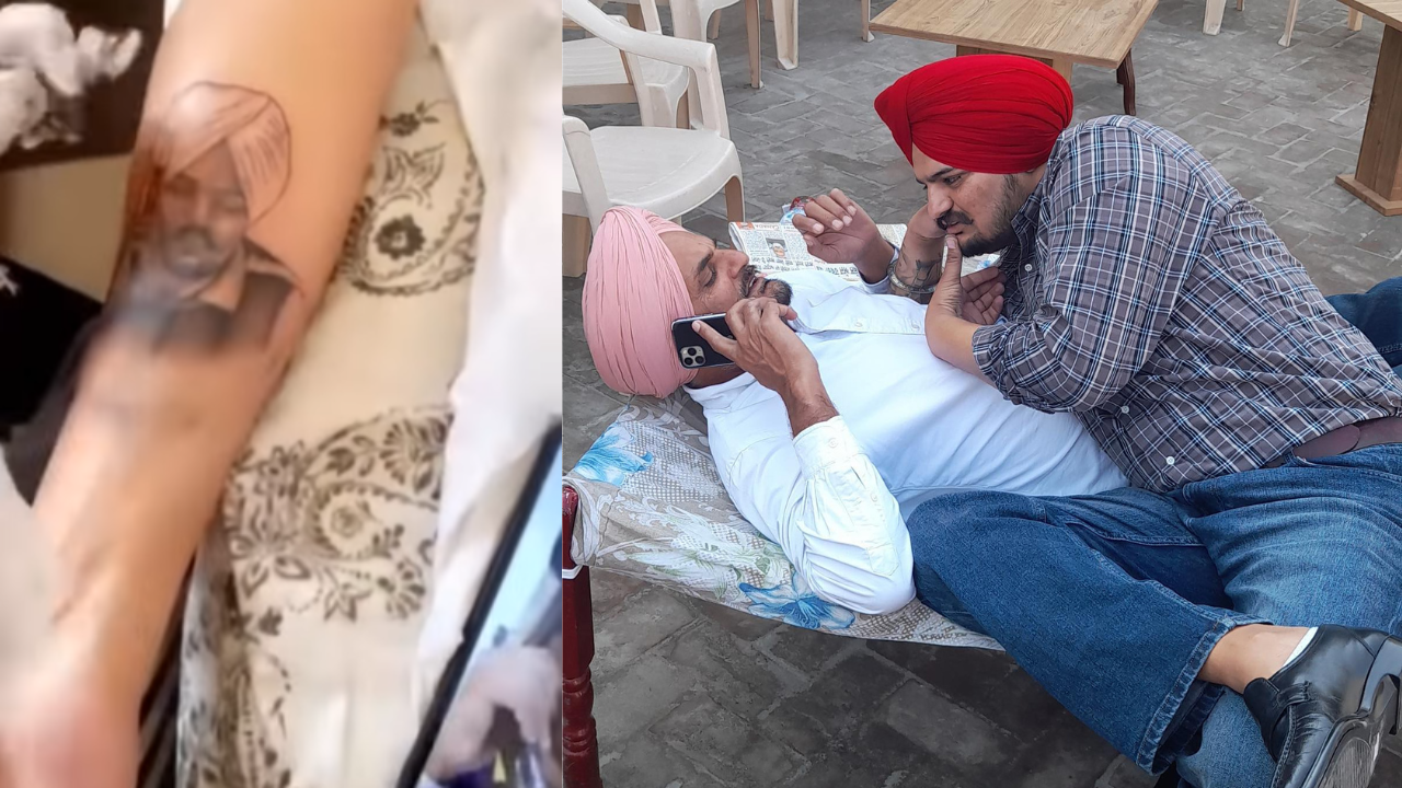 Sidhu Moose Wala's dad gets inked in memory of slain son