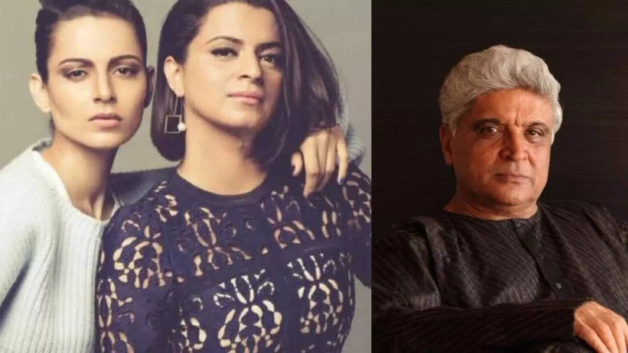 Kangana Ranaut, Rangoli Chandel, and Javed Akhtar