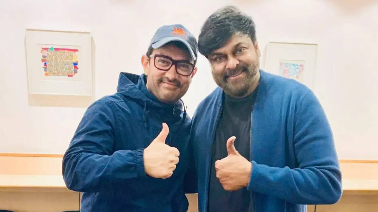 Aamir Khan with Chiranjeevi