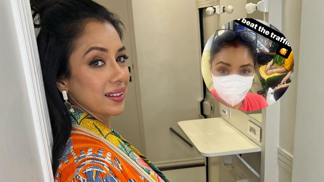 Rupali Ganguly ditches her car, travels in metro